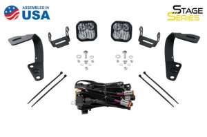 Toyota 4Runner LED Light Pods - Above Hood - Diode Dynamics - SS3 LED Ditch Light Kit Sport - White Combo - White - `10-`24
